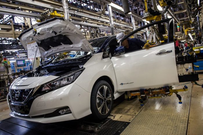 Производство Электромобиля Nissan Leaf