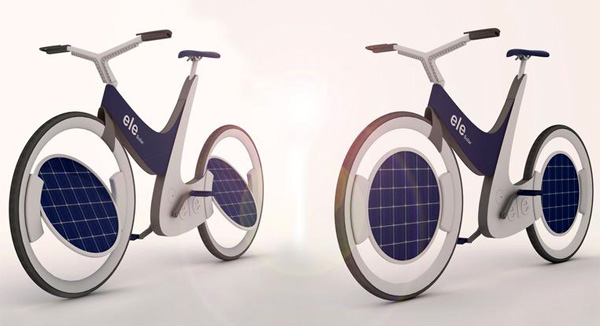 Велосипед на солнечных батареях Дания