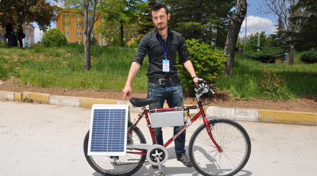 Велосипед на солнечных батареях Турция