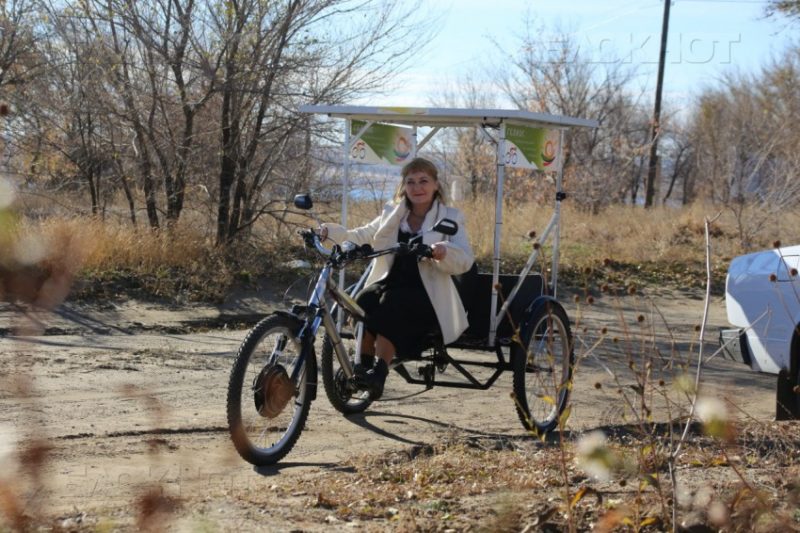 Велосипед на солнечных батареях Гелиос