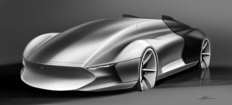Проект дизайна экстерьера автомобиля Jaguar Vision 40