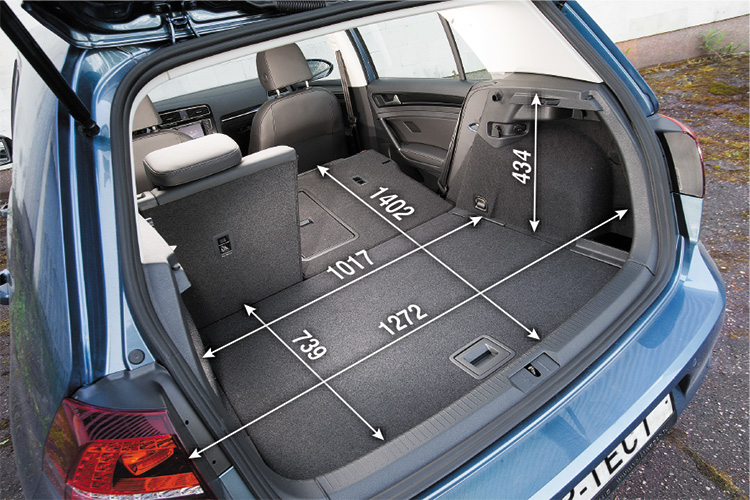 Электромобиль Volkswagen e-Golf багажник
