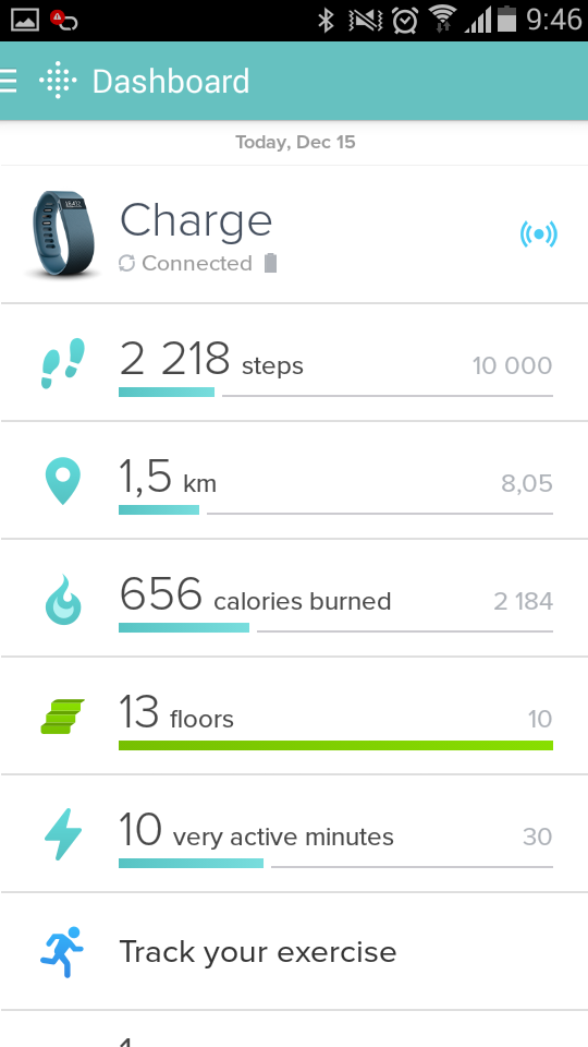 Браслет fitbit charge