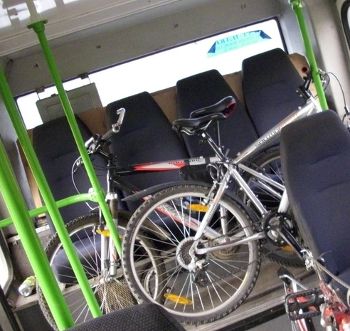 Велосипед в автобусе