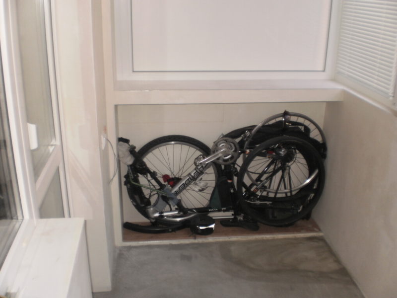 Как хранить велосипед в помещении